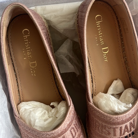 Christian Dior Rose Granville Espadrilles - Picture 9 of 13